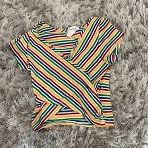 january 7 striped tee